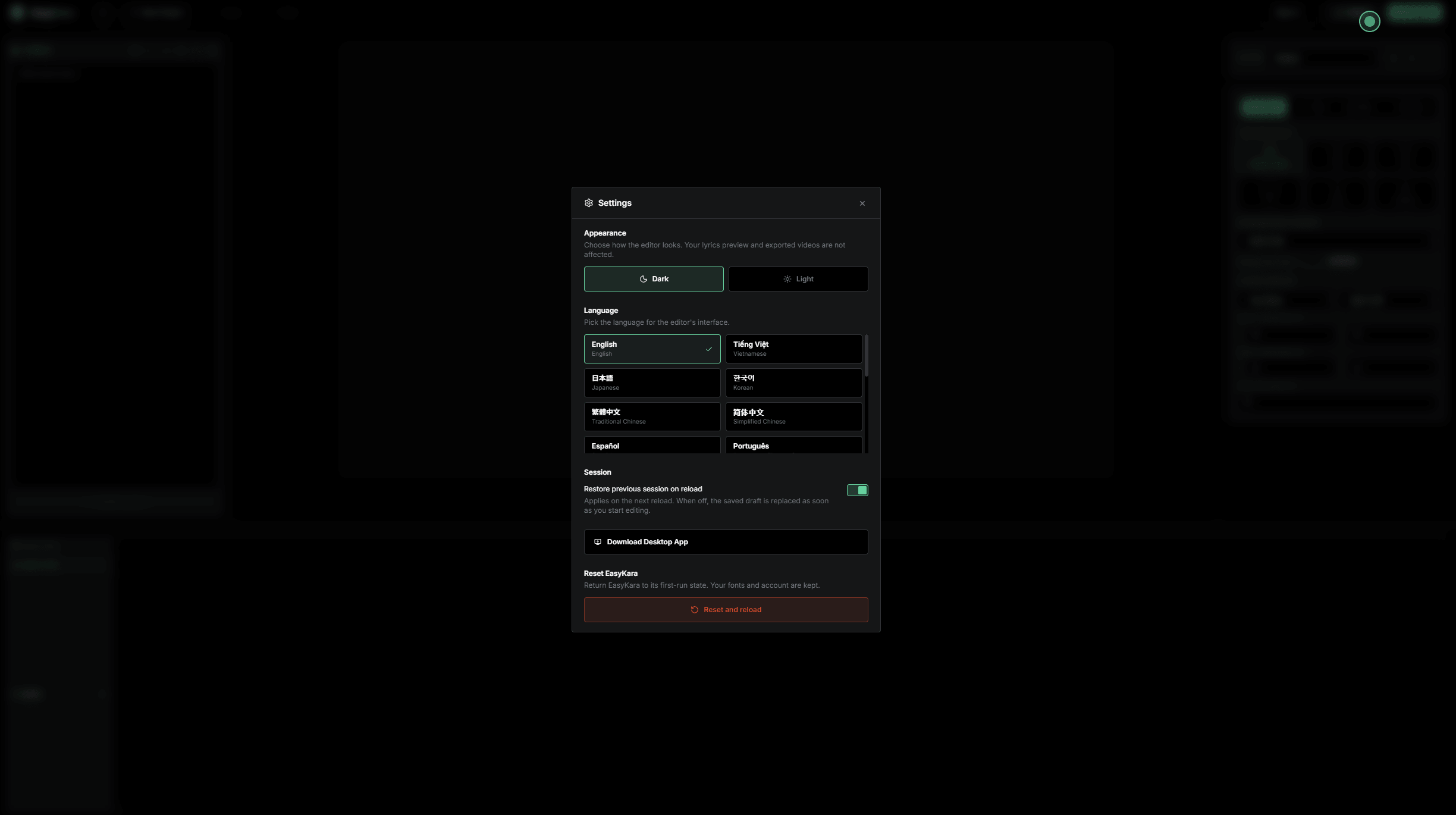 Banner zum EasyKara-Update v1.6.4 mit dem Editor auf dem Bildschirm